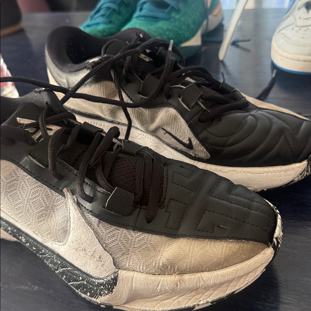 Nike Air Black and White Athletic Sneakers